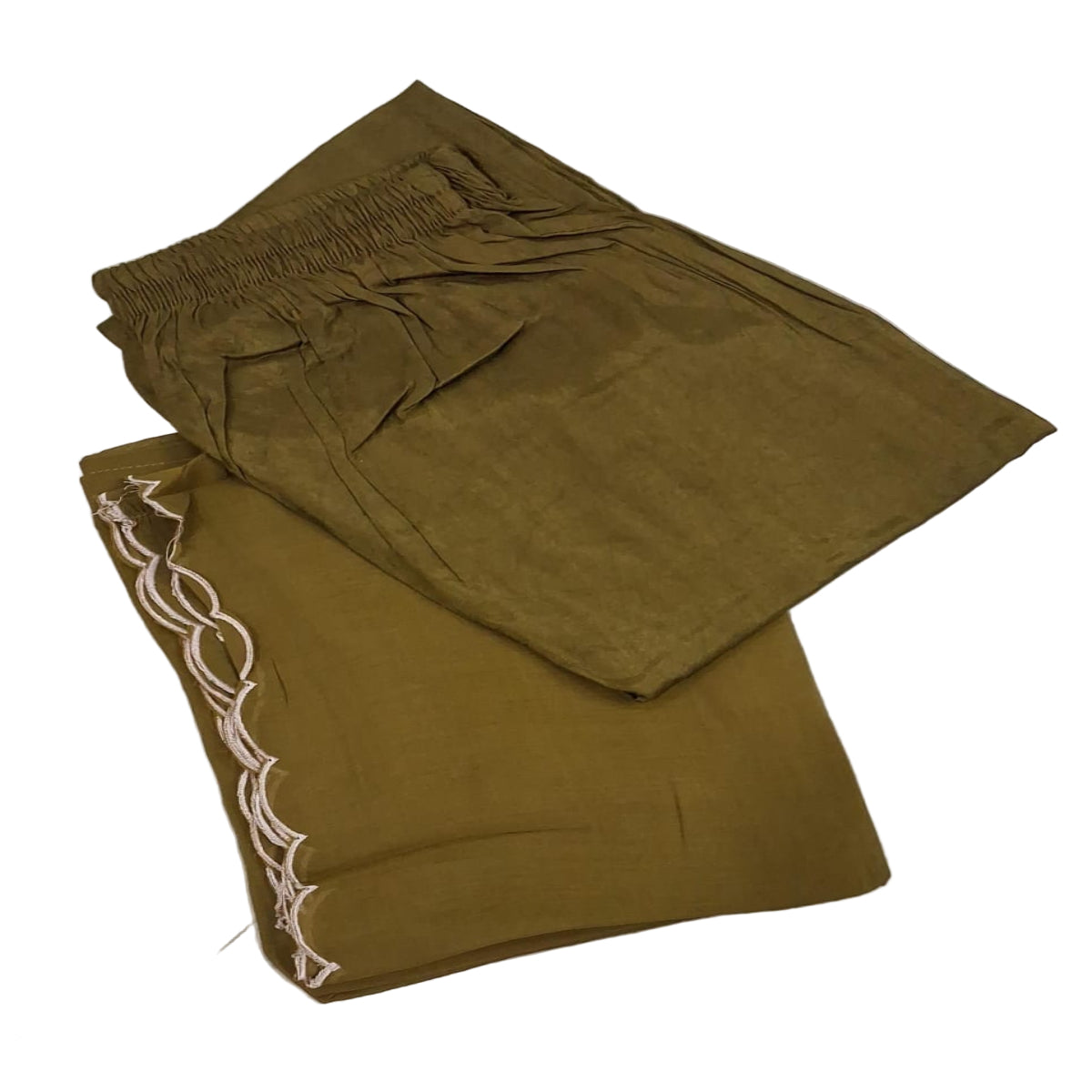 Mehindi Curved V-neck 3-Piece Set