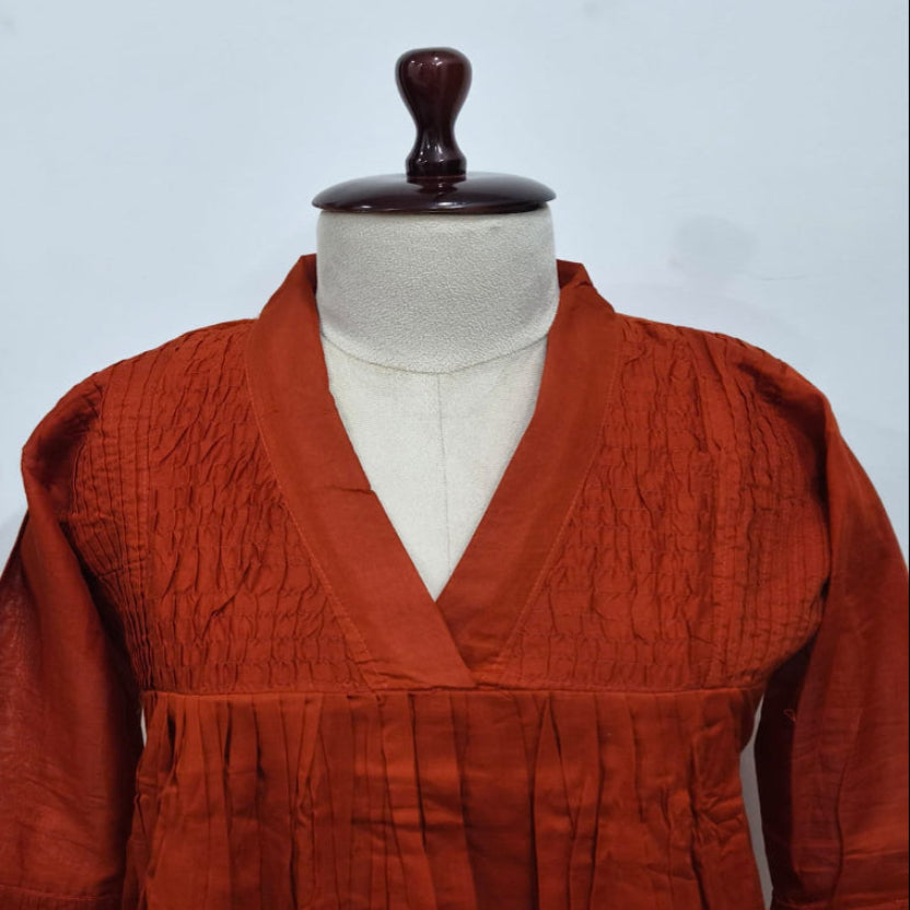 RL04WS04 3PC COLLAR NECK RUST ORANGE2
