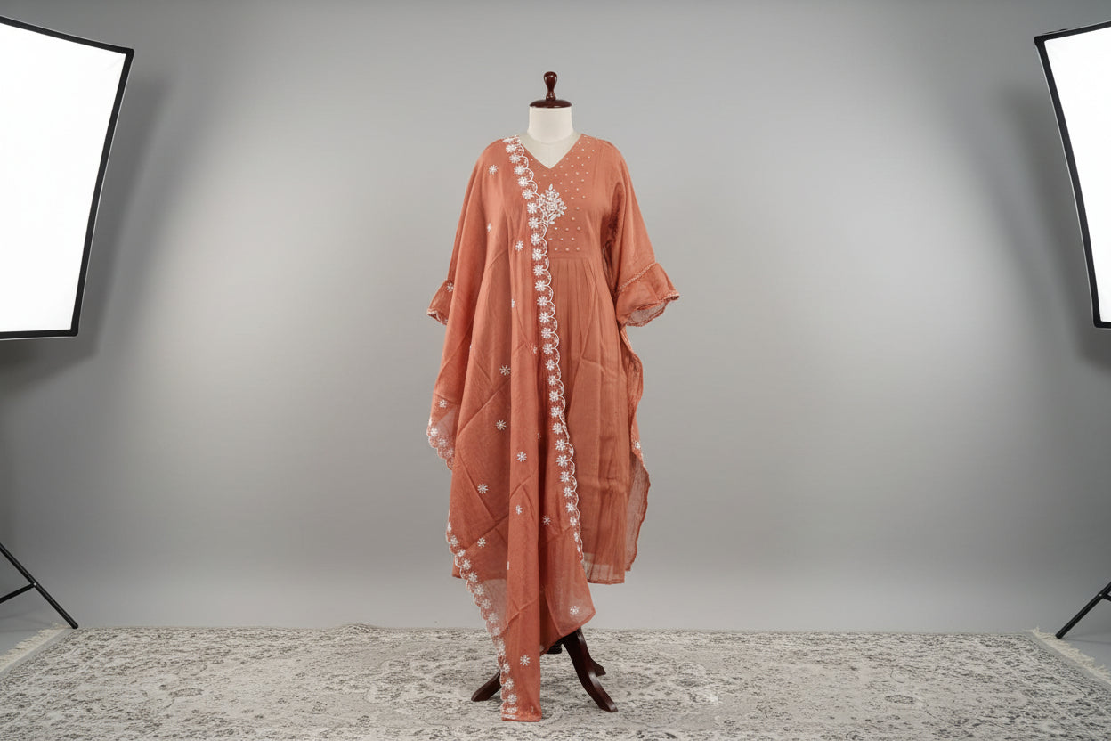 RL03WS-06 3PC V NECK RUST