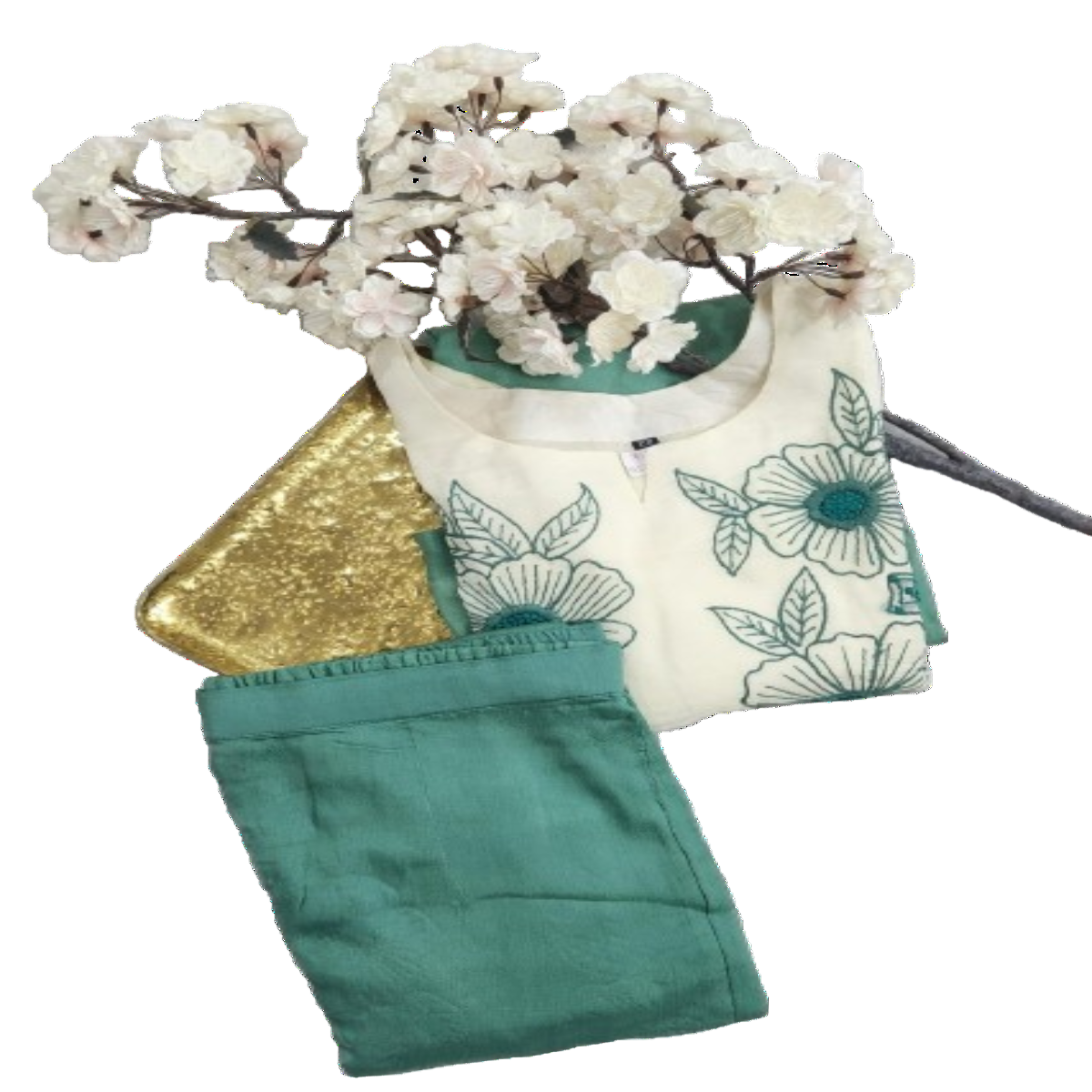 2PC Cord Set Green DualShaded