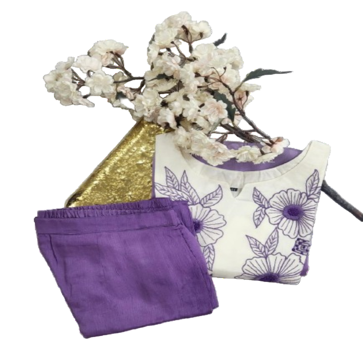 2PC Cord Set Purple DualShaded