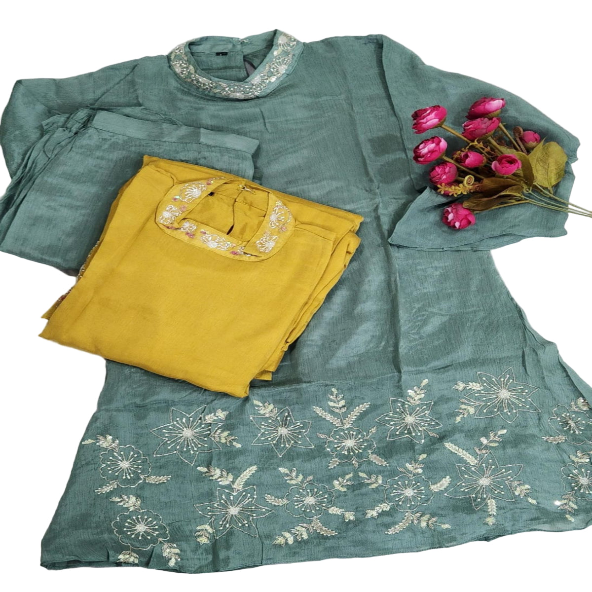 2 PC - Cord Set - Collar Neck