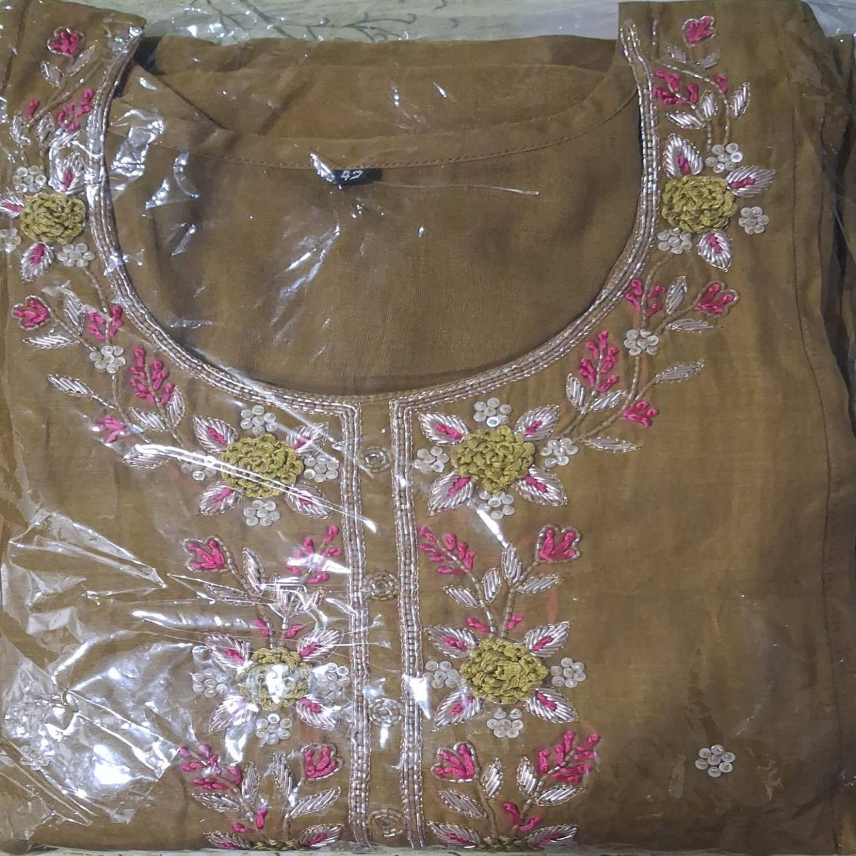 3PC-Round Neck-Mustard Green