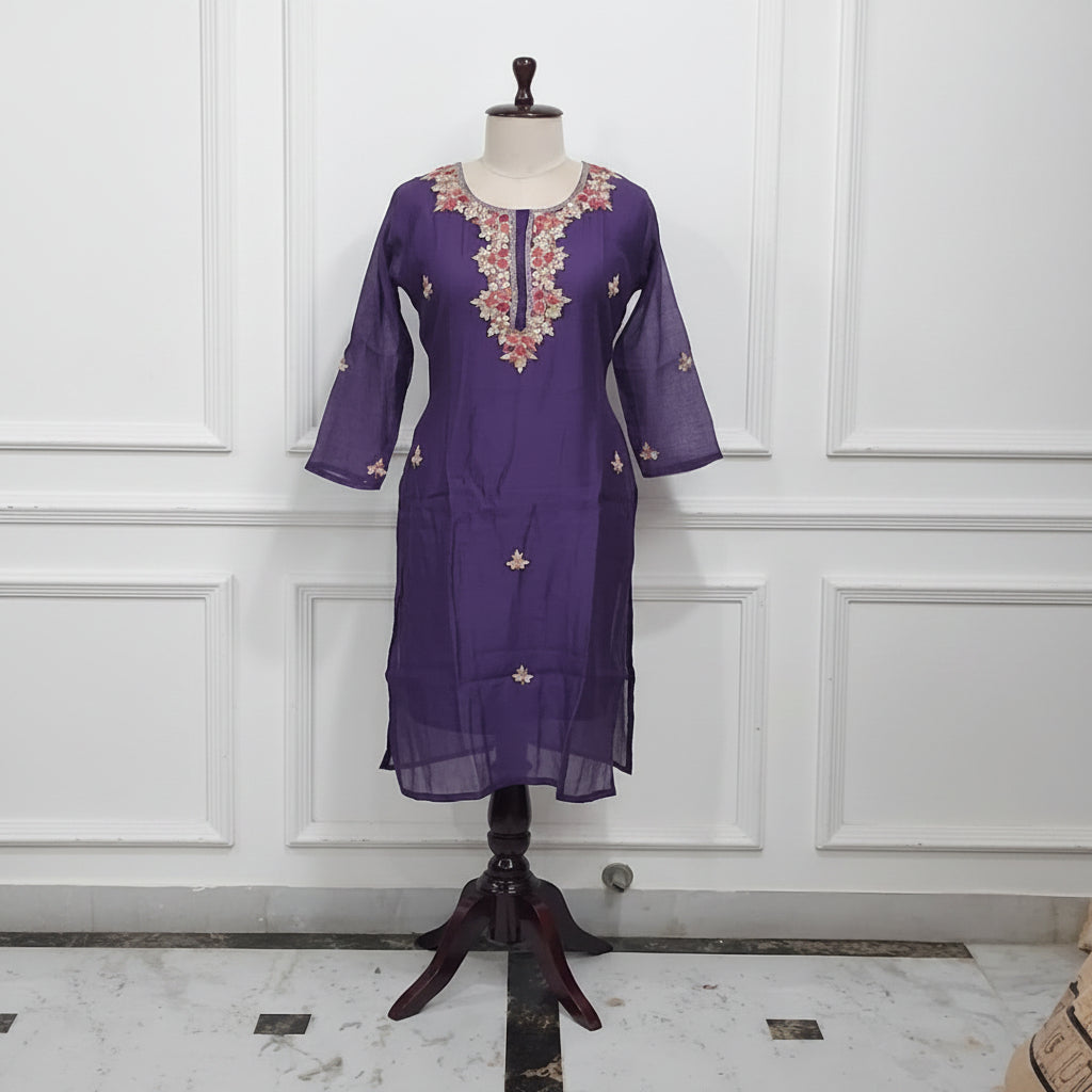 3PC-Round Neck-Purple1
