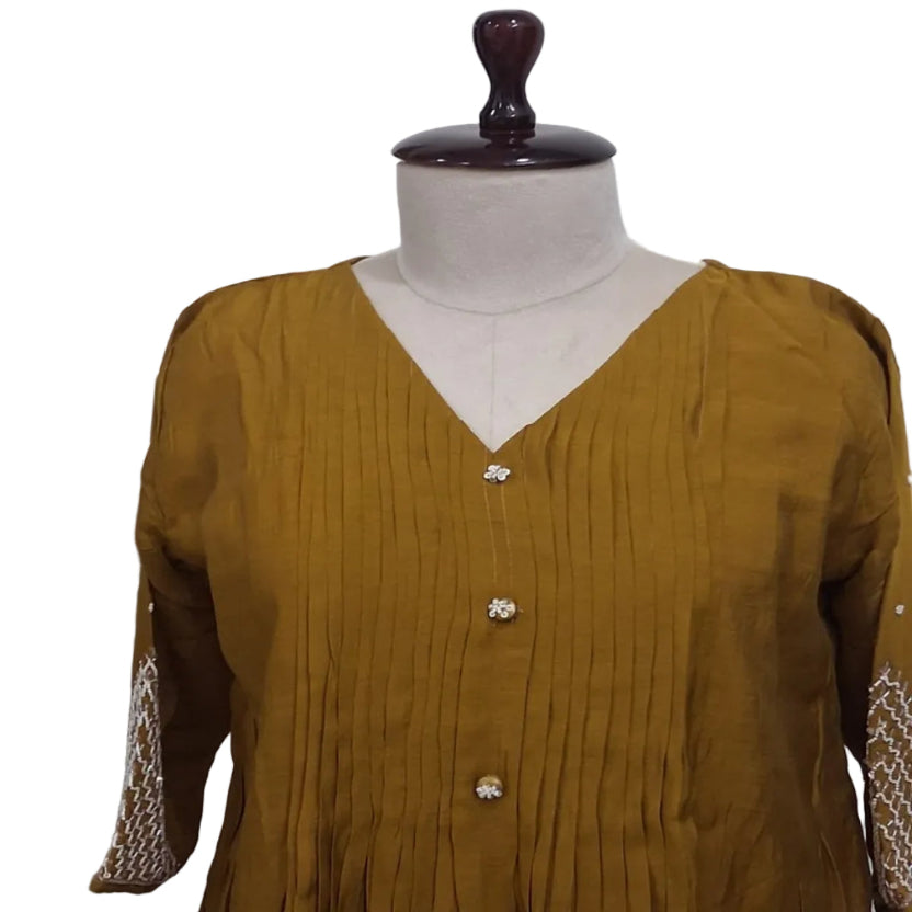 3PC-V Neck-Mustard1