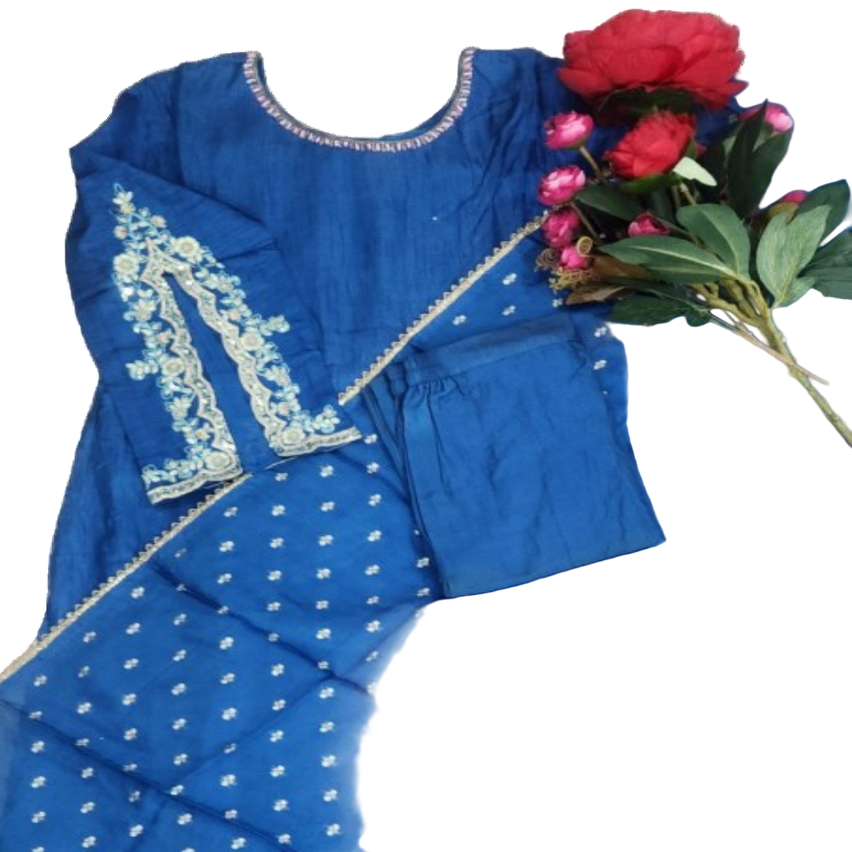 3PC - Round Neck - Blue