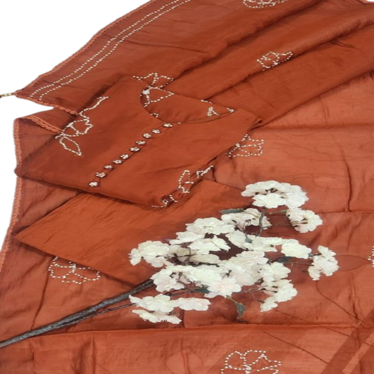 3PC - Round Neck - Rust Brown