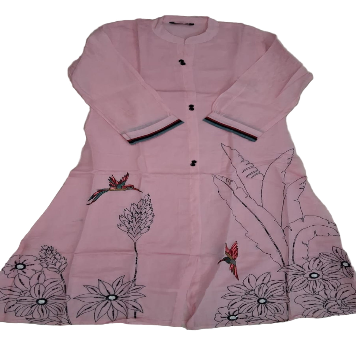 3 PC - Chinese(Mandarin) Collar - Pastel Pink