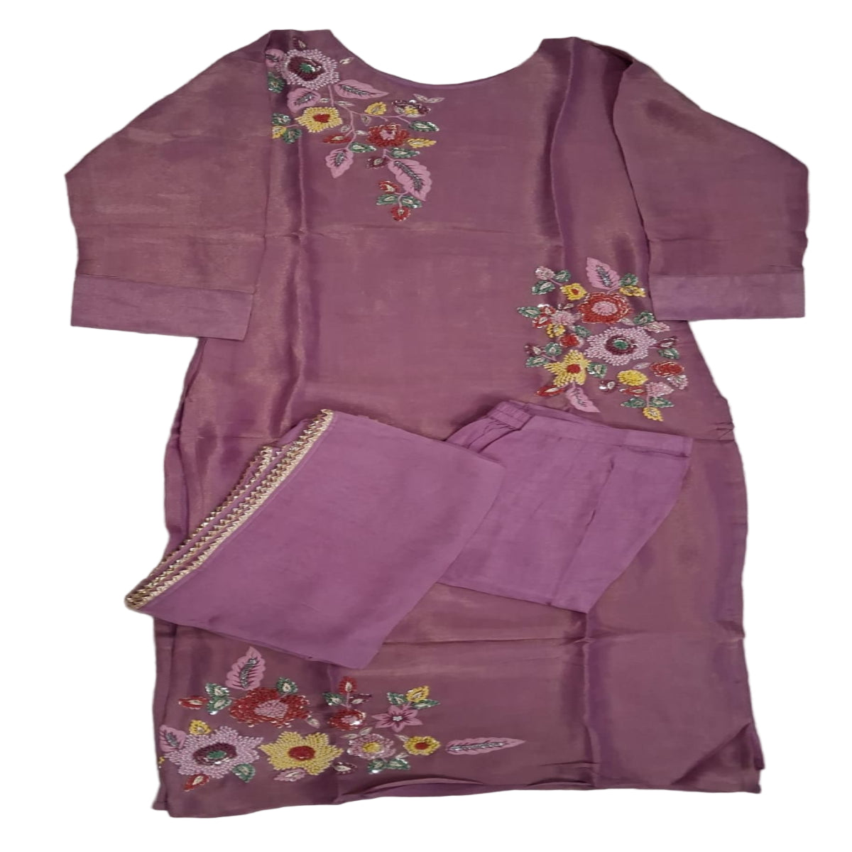 3 PC Round Neck Mauve(Pink)