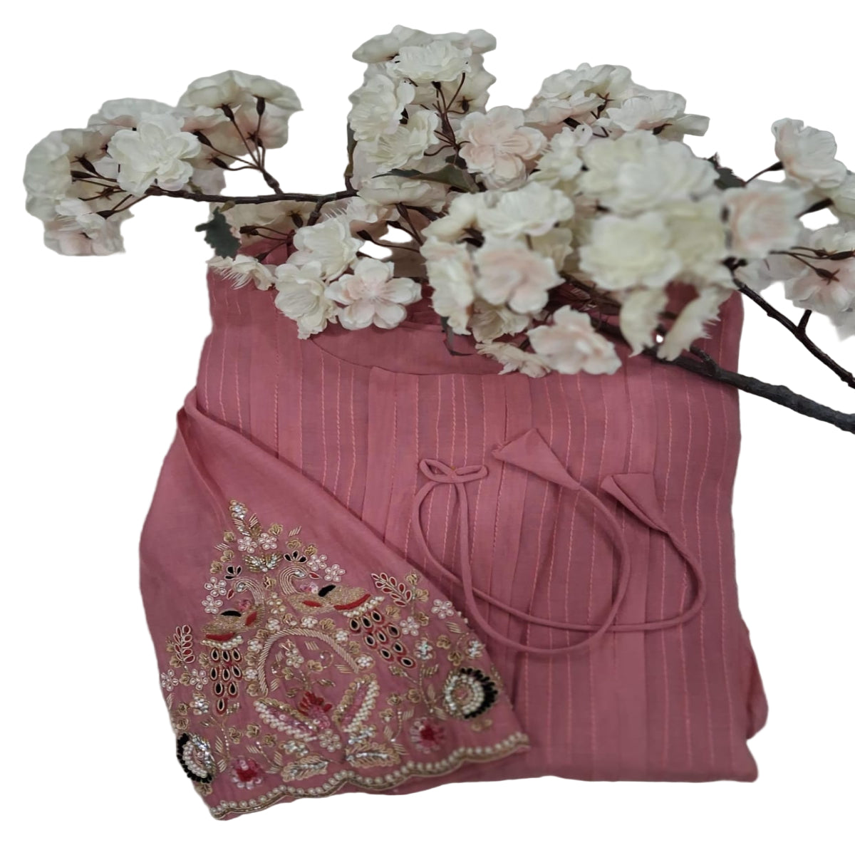 3 PC Round Neck Rose Pink