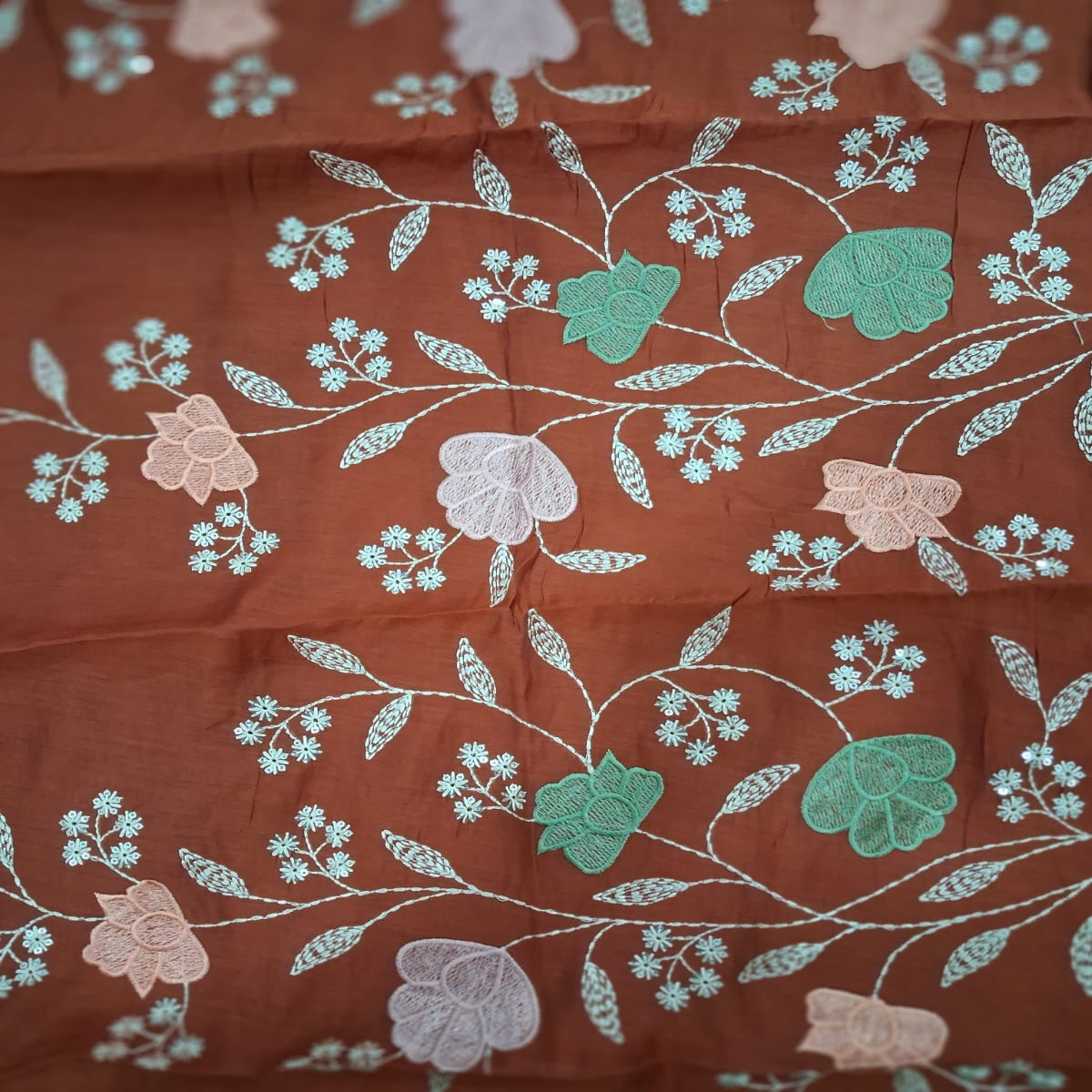 3 PC Round Neck Rust Brown