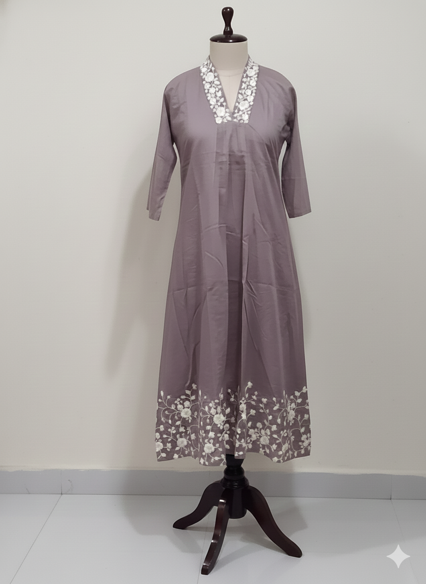 3PC - Collar Neck - Mauve