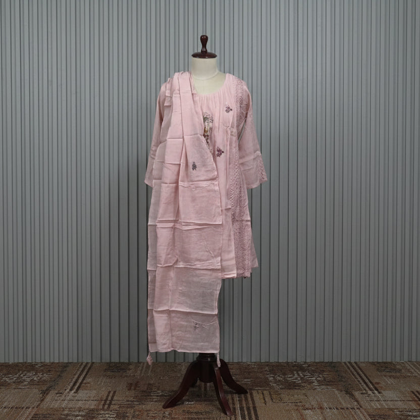 RL03BA05 3PC ROUND NECK PINK