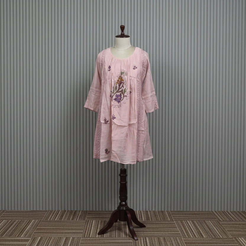 RL03BA05 3PC ROUND NECK PINK1