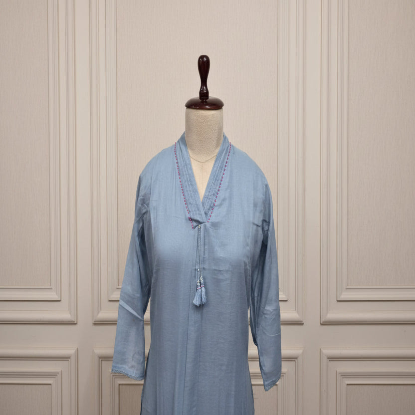 RL03CR - 08 V NECK BLUE1