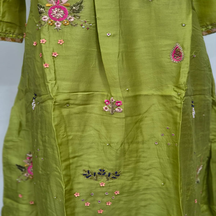 RL03ES04 3PC V NECK GREEN3
