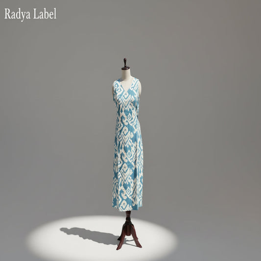 RL03ES 02 2PC V NECK BLUE