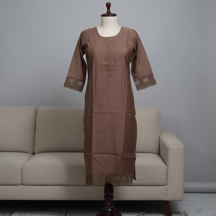 RL03WS-02 3PC - ROUND NECK BROWN1