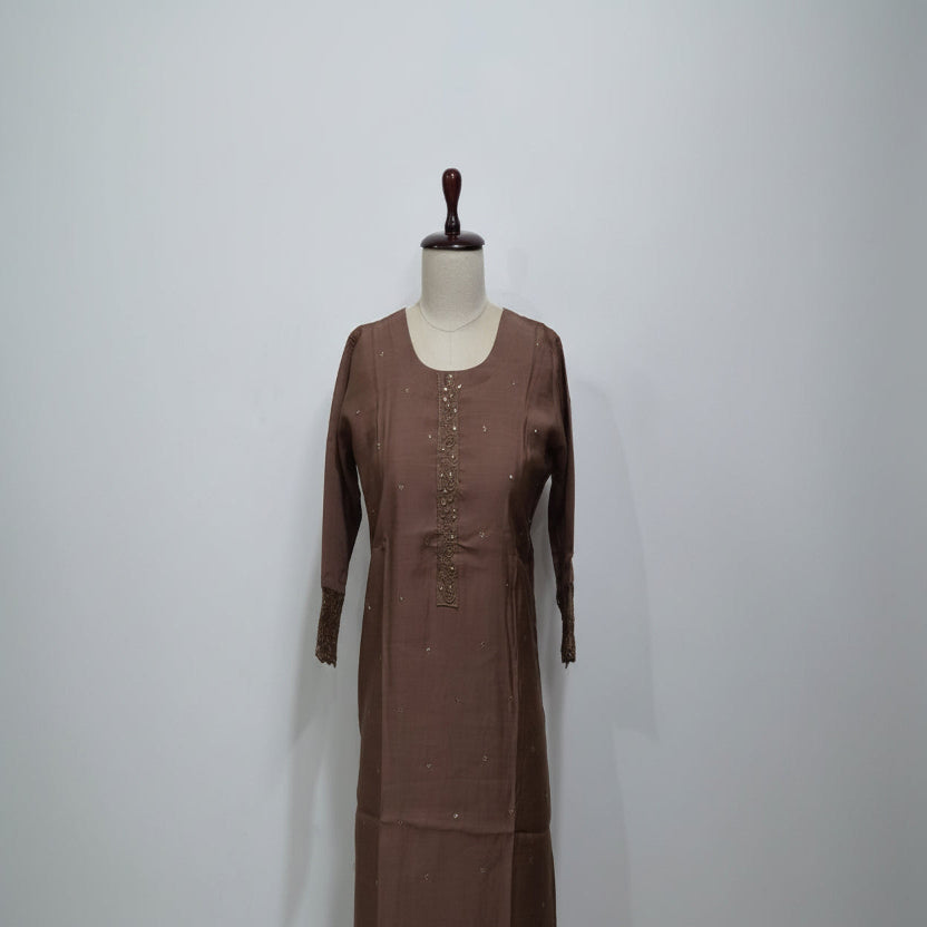 RL03WS-02 3PC - ROUND NECK BROWN2