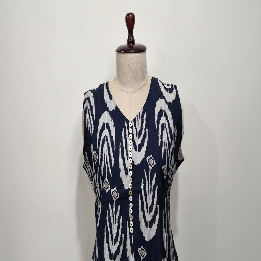 RL03WS-03 CORD SET - V NECK DEEP BLUE1