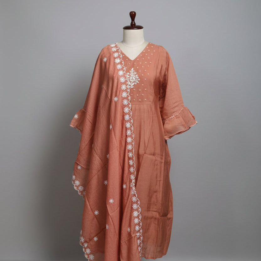 RL03WS-06 3PC V NECK ORANGE
