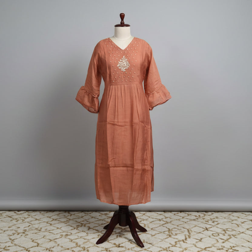 RL03WS-06 3PC V NECK ORANGE1
