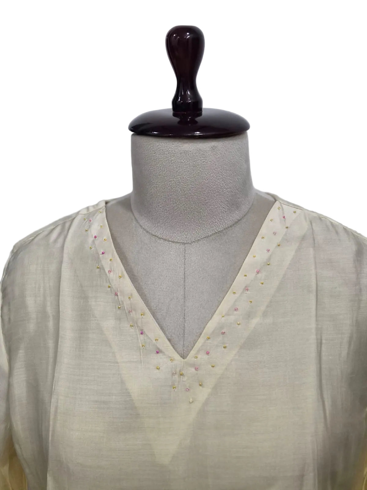 RL03WS12 3PC V-NECK DUAL SHADED YELLOW
