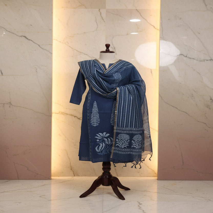 RL04CR02 3PC ROUND NECK BLUE1
