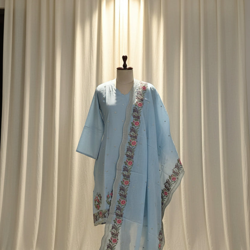 RL04CR06 3PC V-NECK POWDER BLUE