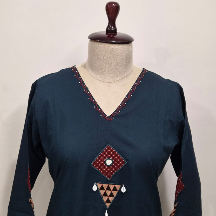 RL04TS02 3PC V-NECK NAVY BLUE2