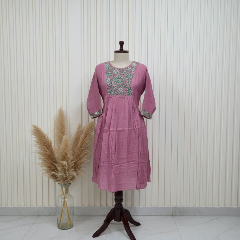 RL04TS03 3PC ROUND-NECK PINK1