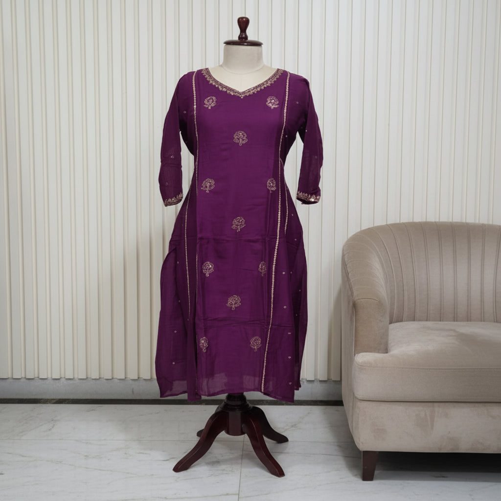 RL04TS05 3PC V-NECK WINE1