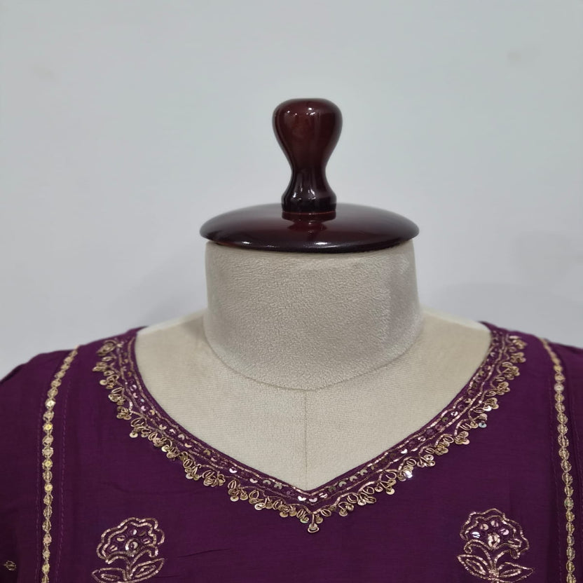 RL04TS05 3PC V-NECK WINE3