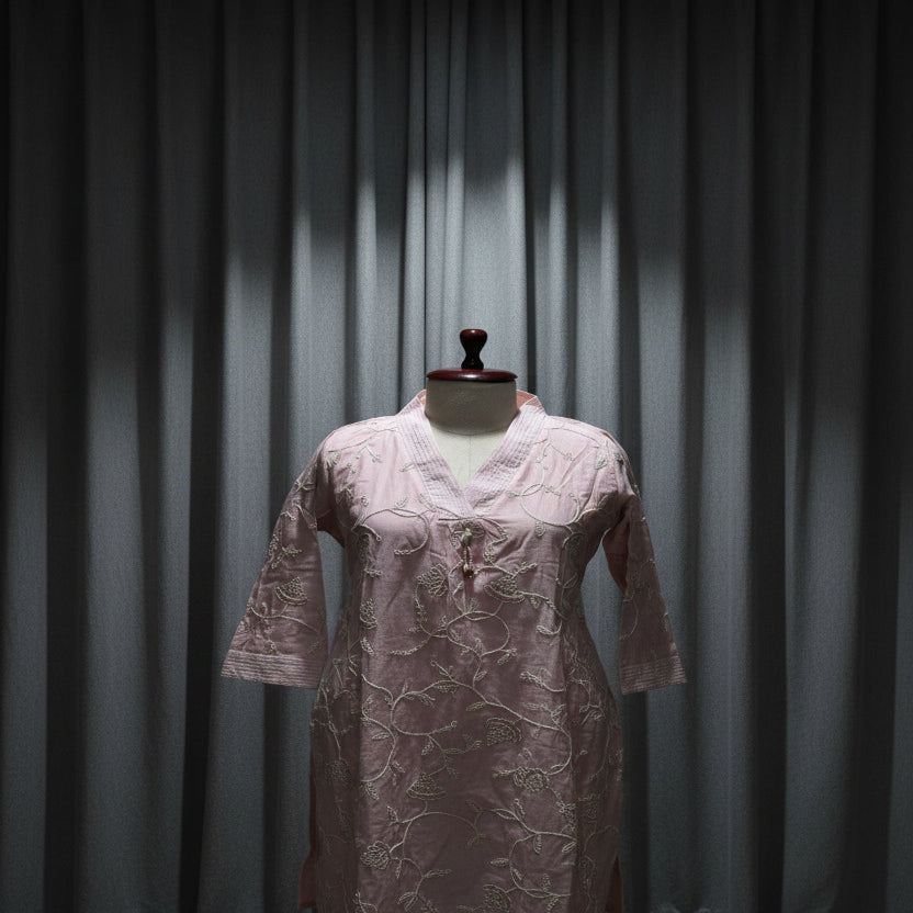 RL04WS07 1PC COLLAR NECK BABY PINK1