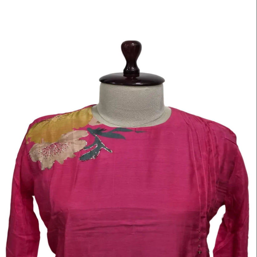 RL07CR03 2PC ROUND NECK PINK1