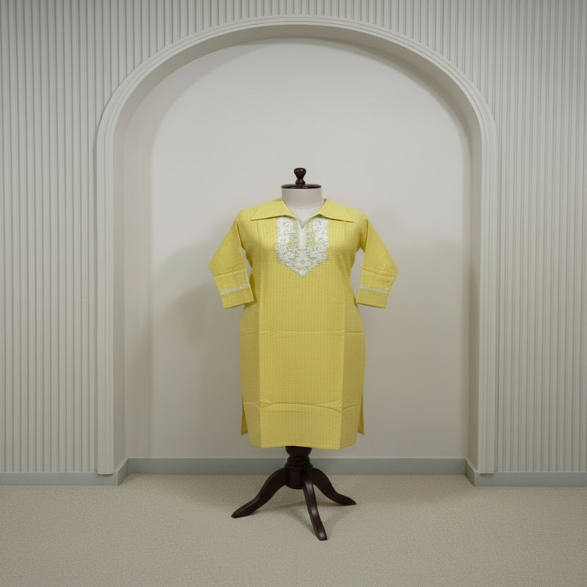 RL07CR04 2PC SHIRT-COLLAR YELLOW