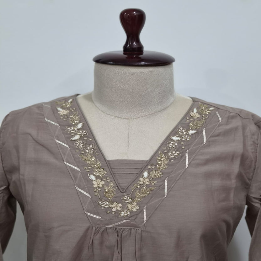 RL07CR08 3PC V-NECK  DARK-BEIGE3