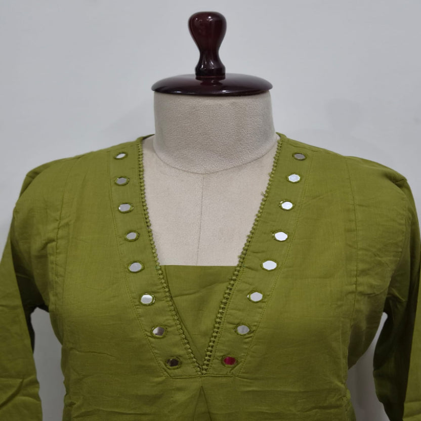 RL07CR13 3PC V-NECK OLIVE GREEN3