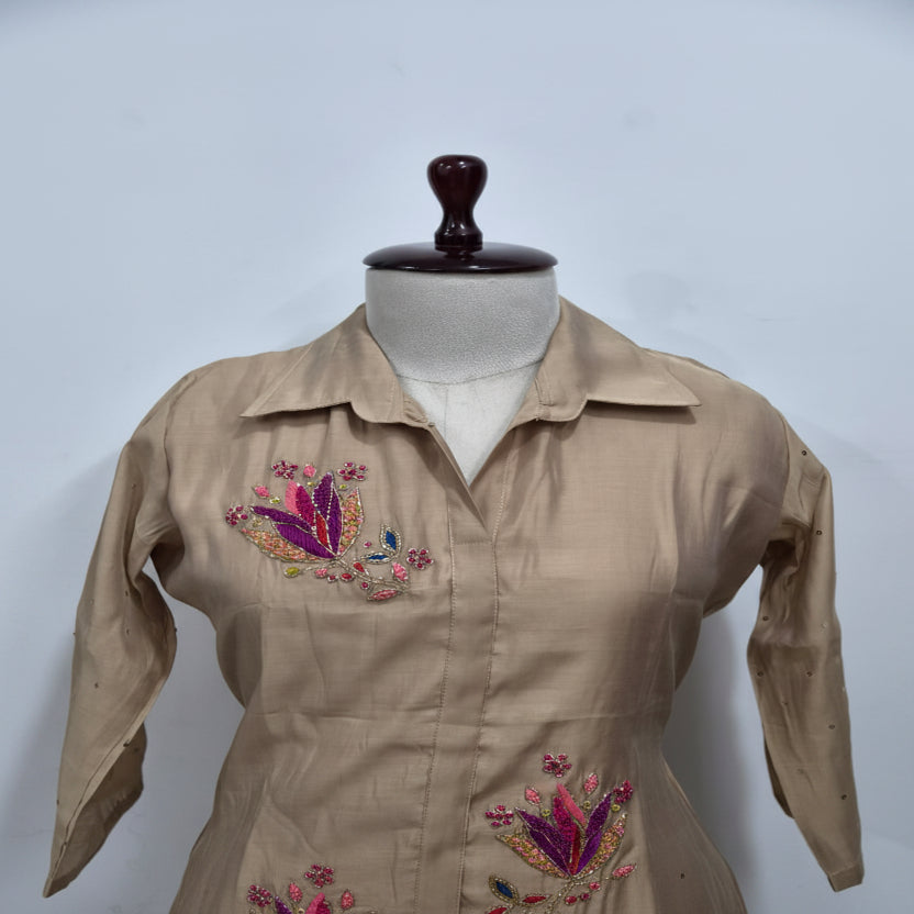 2PC-Cord Set-Light Brown